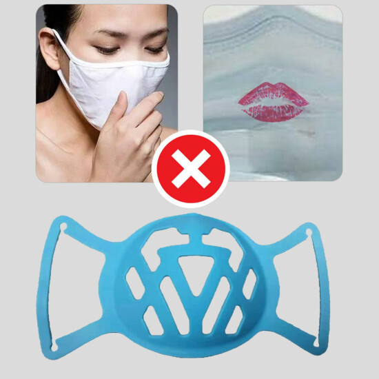 Silicone Mouth Bracket Inner Support Frame Covers for Face Mask Breathable image {6}