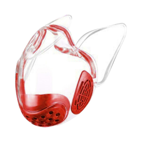 Durable Mask Face Shield Combine Plastic Reusable Transparent Face Mask image {2}