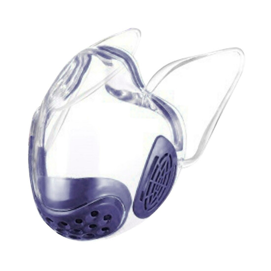 Durable Mask Face Shield Combine Plastic Reusable Transparent Face Mask image {7}