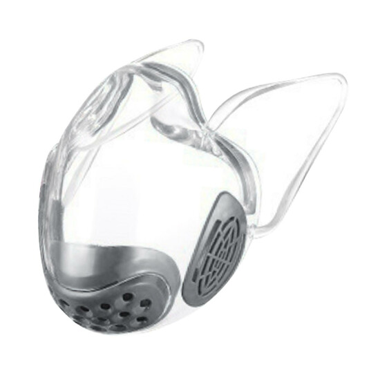Durable Mask Face Shield Combine Plastic Reusable Transparent Face Mask image {16}