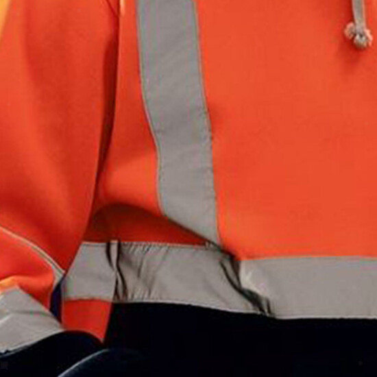 Safety High Visibility Mens Hoodie Sweatshirt Tops Sports Roadside Emergency image {15}