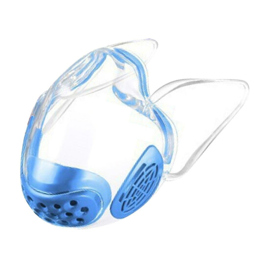 Durable Mask Face Shield Combine Plastic Reusable Transparent Face Mask image {9}