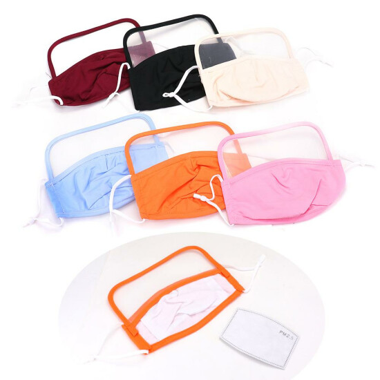 New Children's Kids Extra Protection Mask Face Shield w Filter Absorbs Anti Fog image {4}